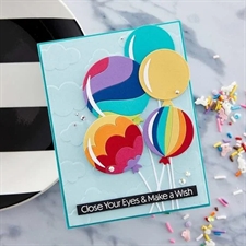 Spellbinders Dies - Color Block Balloons